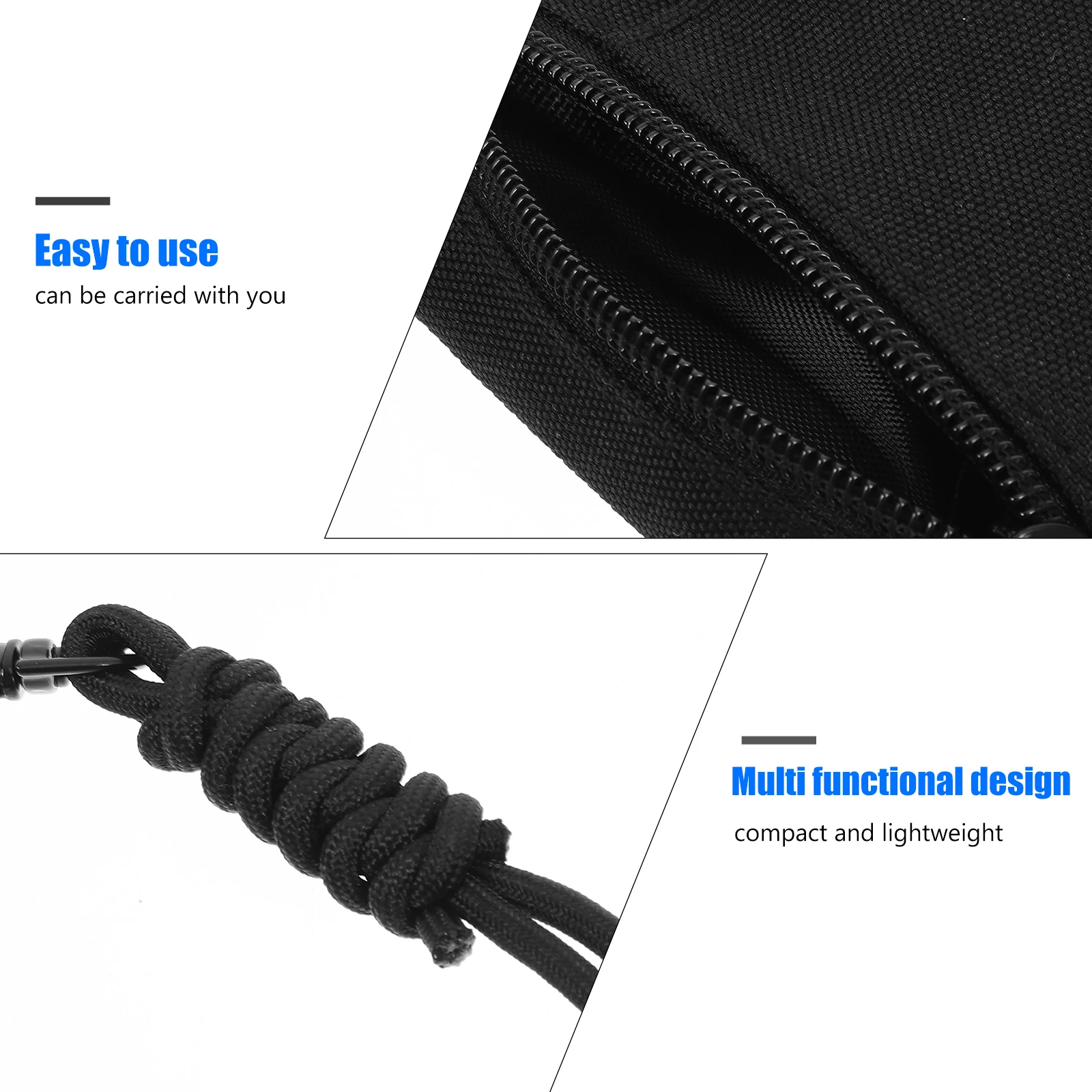 

1pc Multifunctional Headphone Bag Mini Keychain Pouch Lanyard Purse Hanging Coin Wallet Oxford Cloth Travel Camping