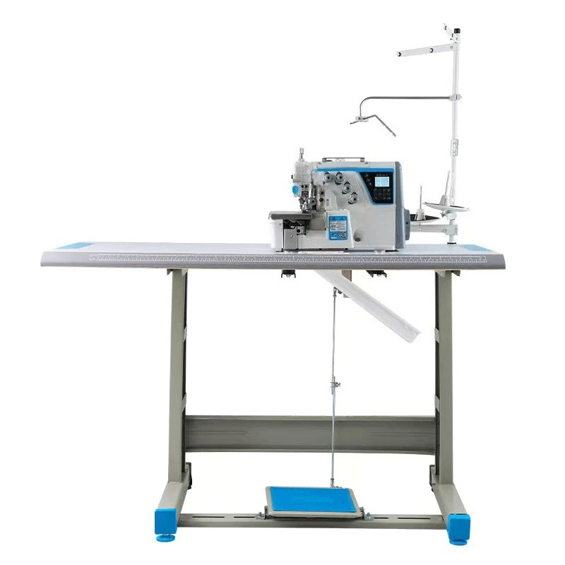 Fully automatic four-wire edge copying and edge locking machine, automatic thread cutting and edge wrapping machine