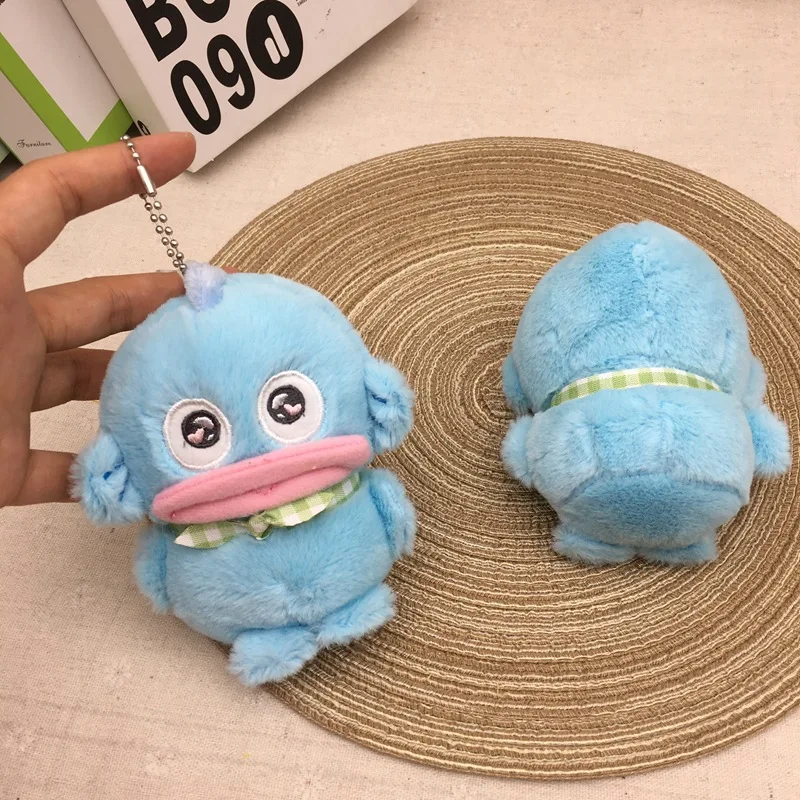 12 cm hochwertige Plüschpuppe Anhänger hässlicher Fisch Hanton Meerjungfrau Hanton Plüschpuppe Cartoon Spielzeugpuppe süßer Schlüsselanhänger Tasche hängendes Geschenk