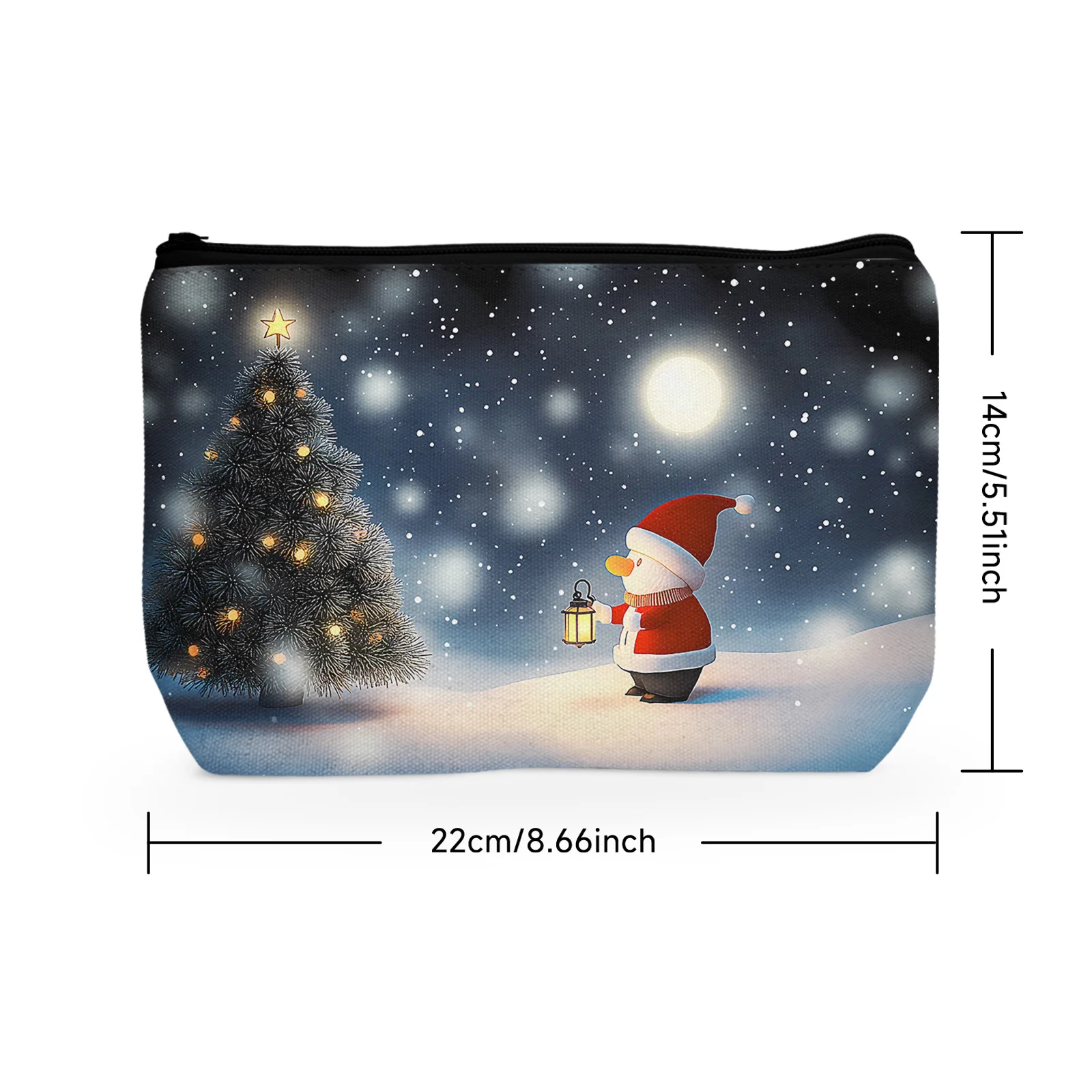 1Pc Nordic Gnome Cosmetic Bag Cartoon Beautiful Female Cosmetic Bag Portable Cosmetic Bag With Zipper Best Gift For Mom