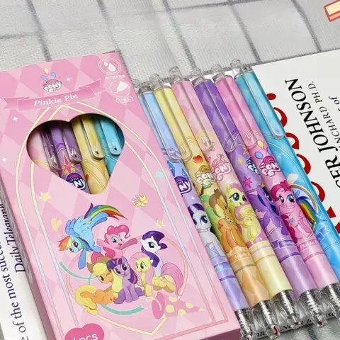Anime Kawaii Cute My Little Pony Neutral Pen Signature Pen Carbon Pen Stationery Student 0.5Mm Black Cartoon Birthday Girls Gift