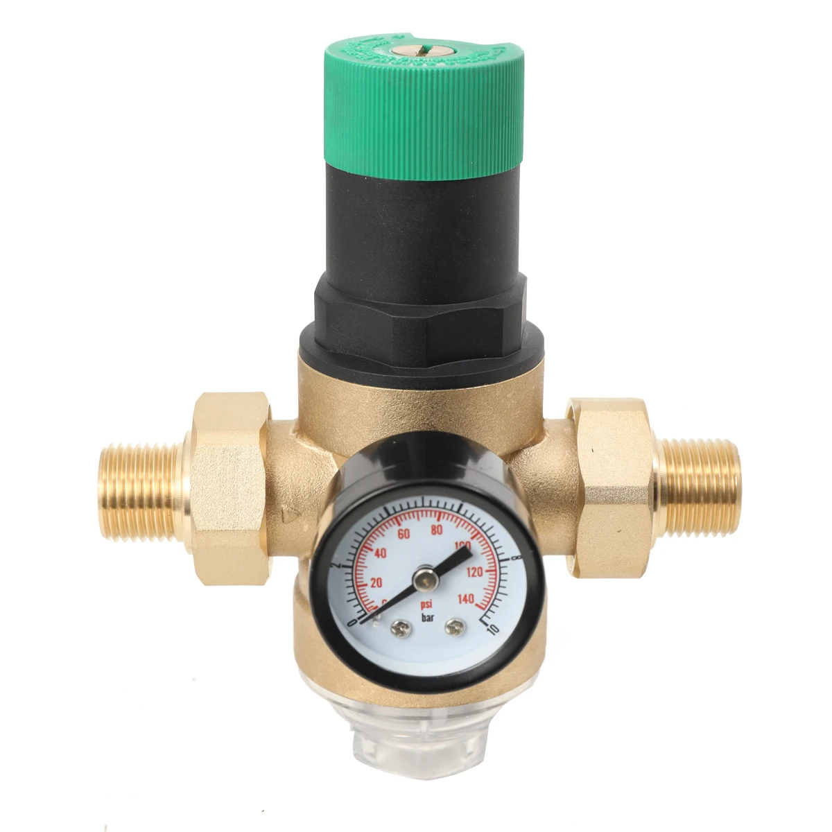 Wasserdruckminderer DN15/DN25 Wasserdruckregelventil Messing Druckminderventil mit Manometer Mesh Filter – Detail 17