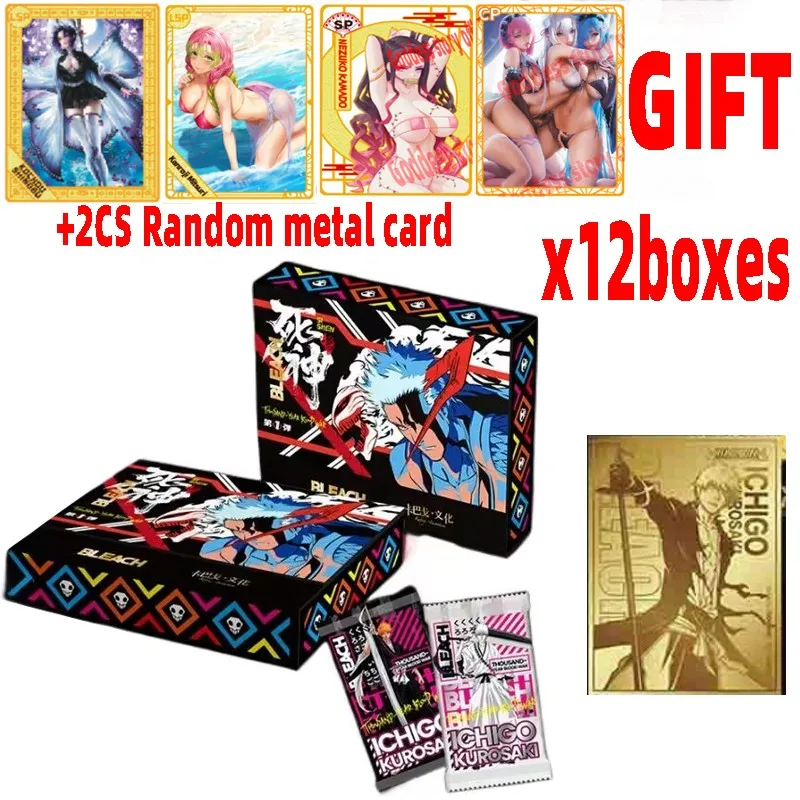 

12/24/36 Wholesales Bleach Collection Cards Booster Box Thousand-year Blood War Card Tcg Anime Trading Cards Birthday Gift