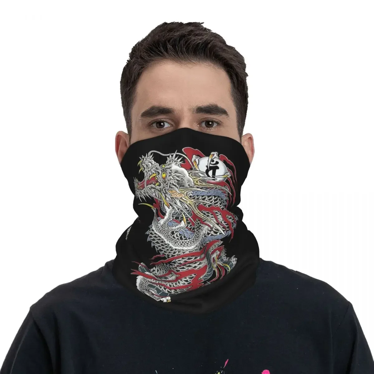 Kiryu Kazuma - agon Of Dojima (Yakuza) Bandana Neck Gaiter Printed Mask Scarf Multifunction FaceMask Riding Unisex Adult