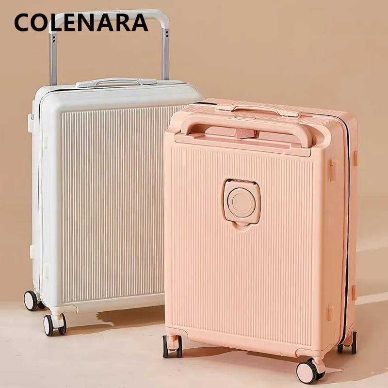 COLENARA Suitcase USB Charging Boarding Box Thickened Trolley Case 20