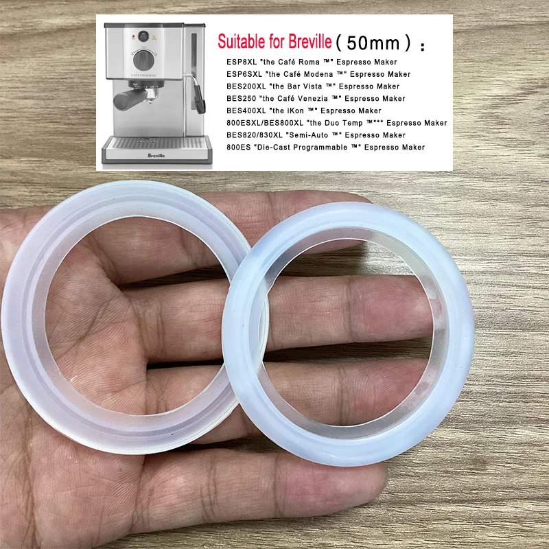 Breville Espresso Machine 50mm Silicone Steam Ring Group Head Gasket for Breville 800ES/192 800ES ESP6 ESP8 BES230