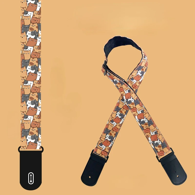 Universal Cartoon Strap for Acoustic Guitar, Electric Bass, Classical, Personality