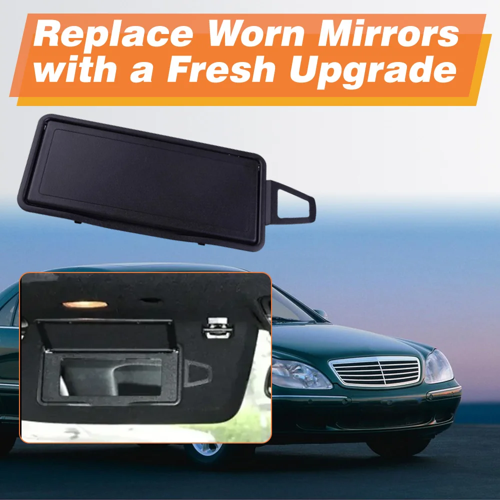 

2208100110 A2208100210 Car Sunshade Sun Visor Makeup Cosmetic Mirror Cover for Mercedes-Benz S Class W220 1998-2005 LHD