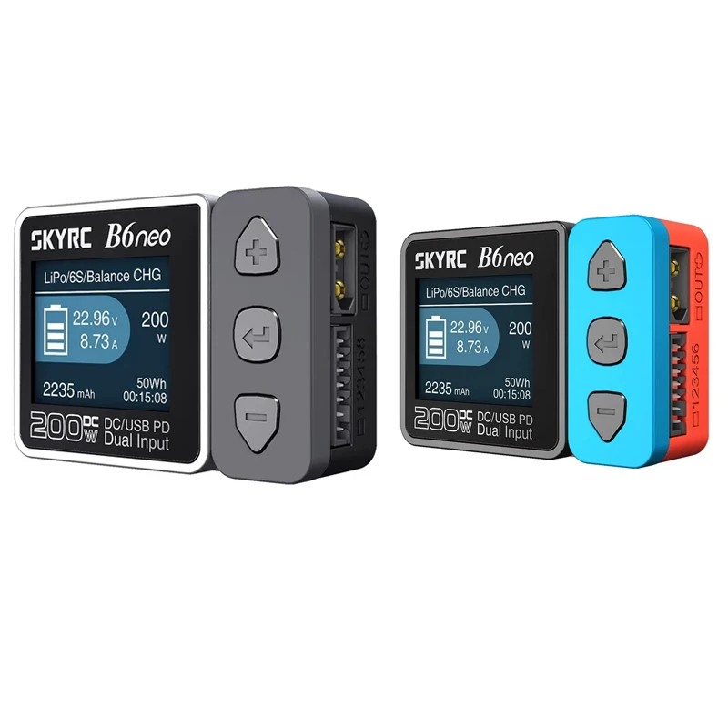 SkyRC B6 NEO B6neo Smart Charger DC 10A 200W PD 5W 80W Battery Balance Charger /Discharger For RC Model/Car/Drone/Boat