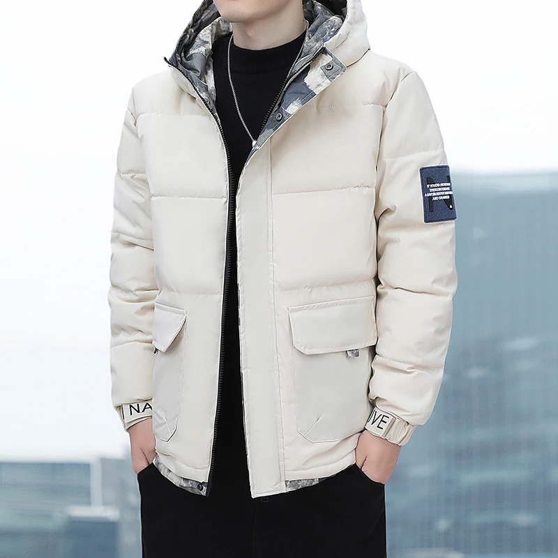 

Мужское пальто с капюшоном, повседневная зимняя хлопковая стеганая куртка, уличная дорожная ветровка, мужская стильная мужская парка, пальто