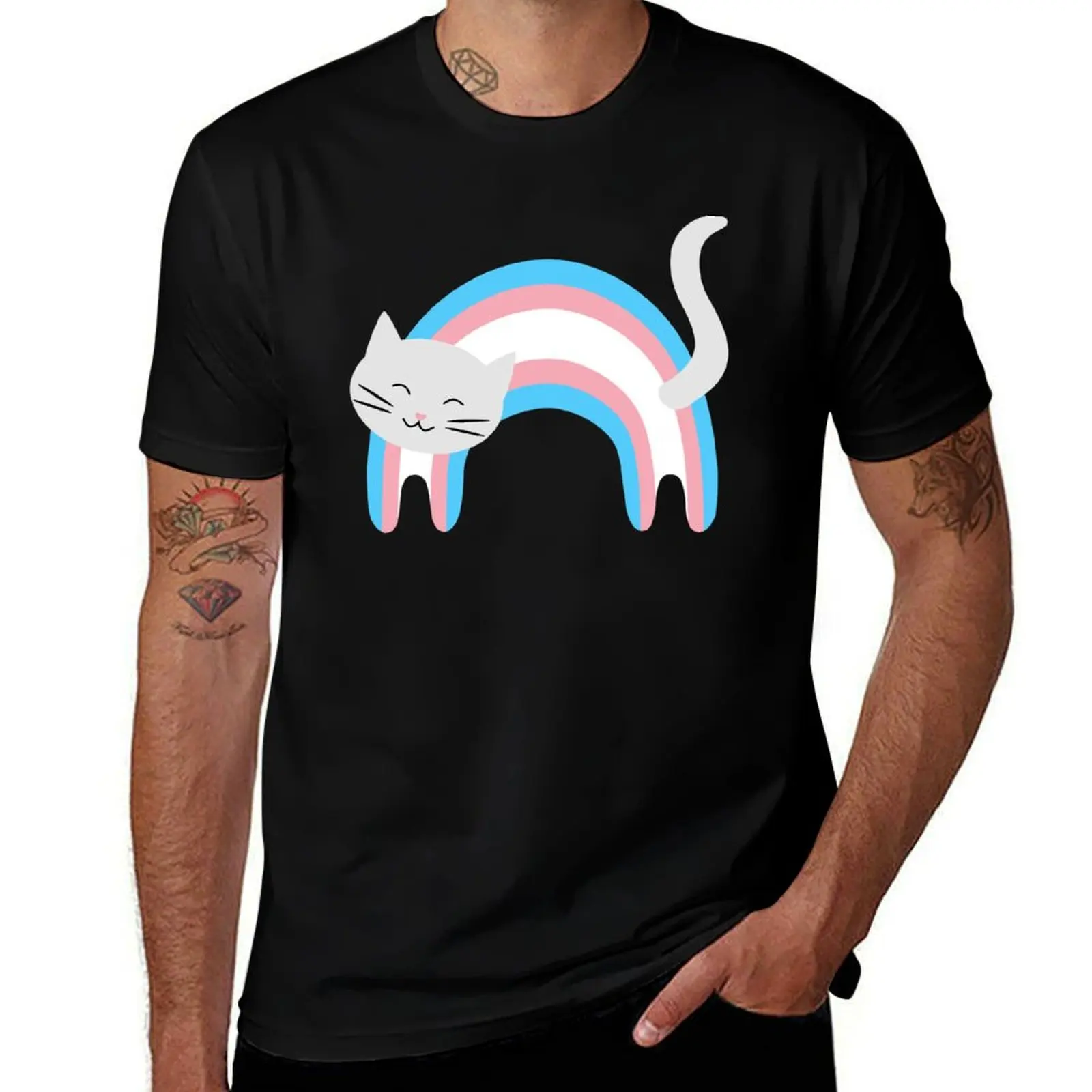 

Purride trans pride cat T-Shirt Performance Workout Short Sleeve Tee