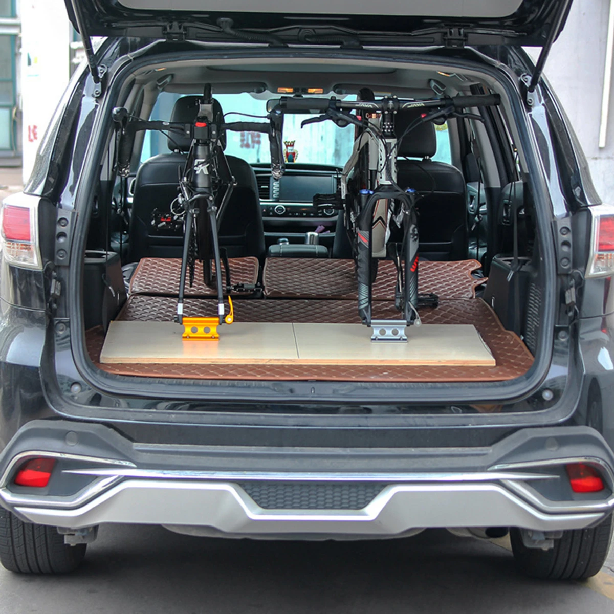 

1pcs Aluminum Front Quick Release Bike Rack Locking Holder for Mountain Bicycle Alloy Storage Transport Trailer Toolbox Bracket