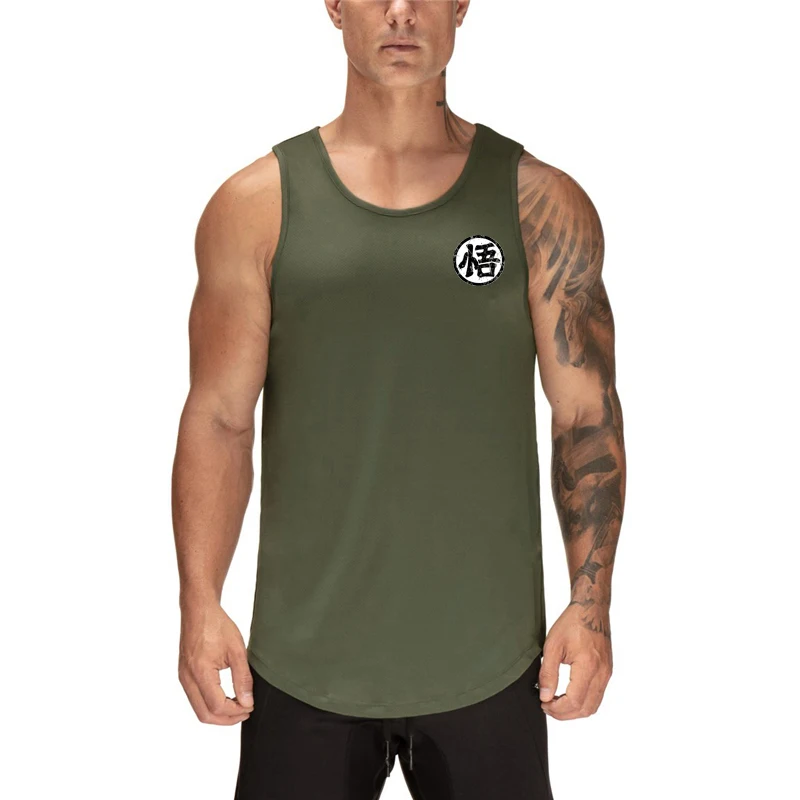 

New Men Gym tank top summer sleeveless shirt men Quick drying mesh bodybuilding tank top Breathable undershirt men Sports vest