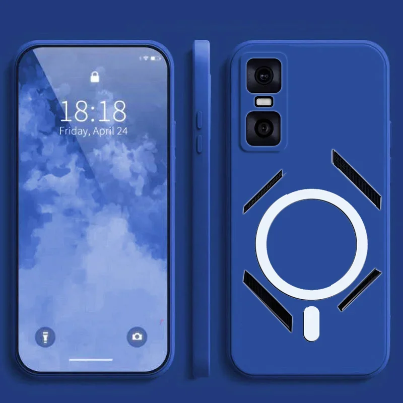 لهاتف انفينيكس GT 30 Pro X6873 غطاء حماية ملون غير لامع مع ملصق مغناطيسي