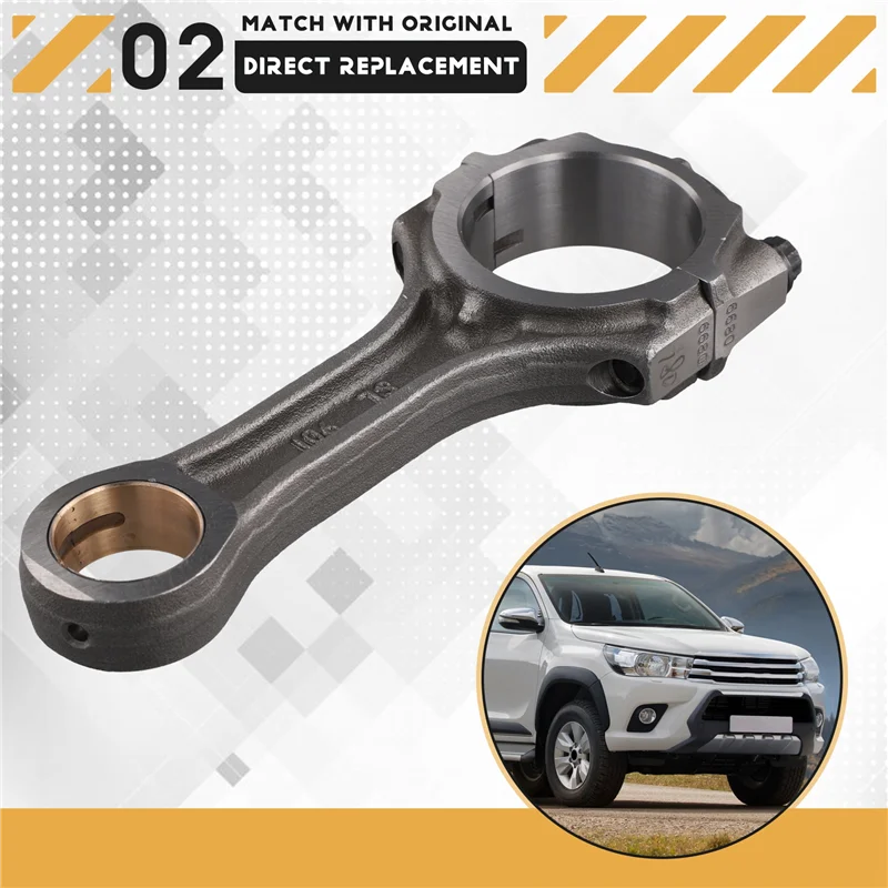 

A33K-13201-0L040 Car Engine Connecting Rod For Toyota Fortuner 05-12 Hilux 04-12 Hiace 05-14 13201-0L041