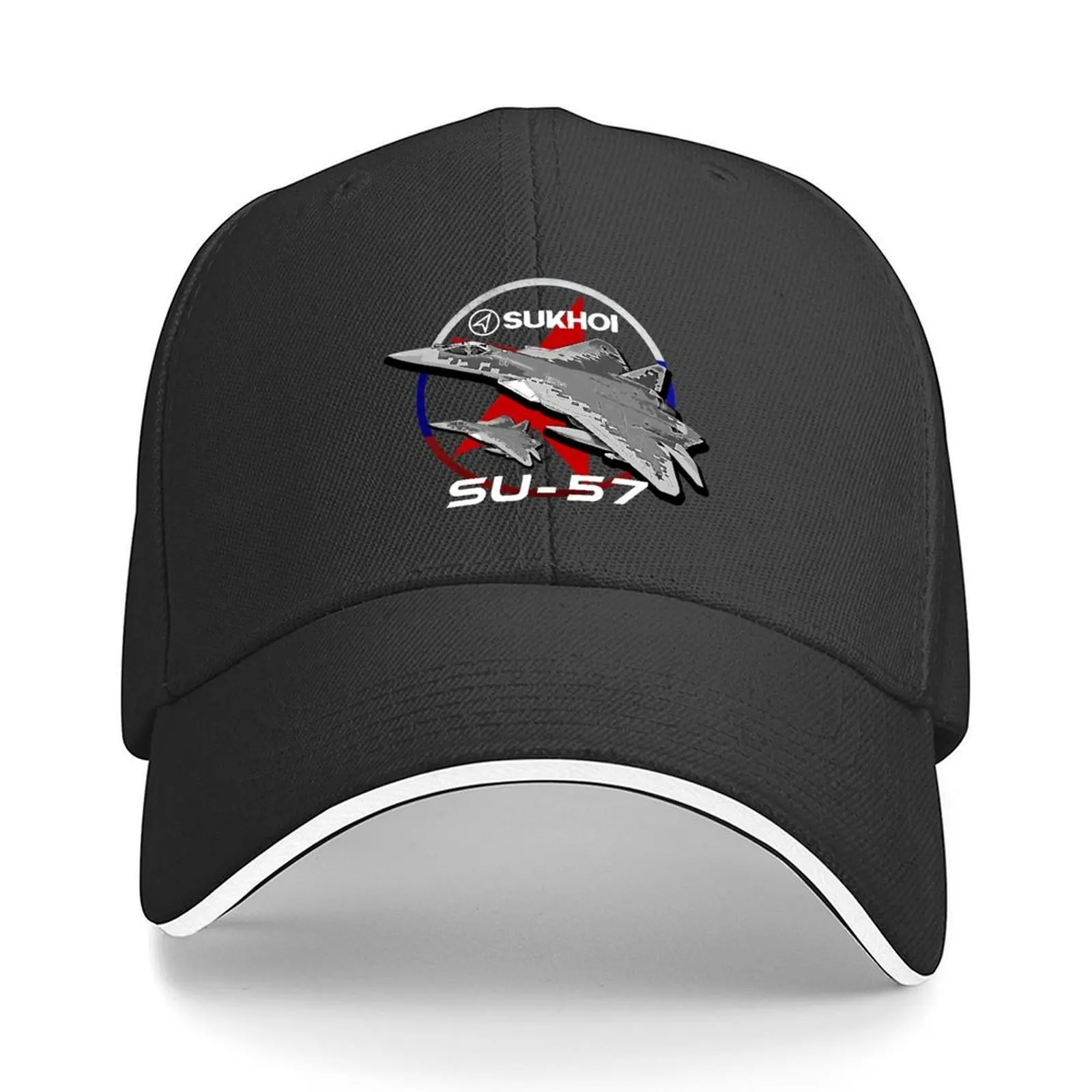 

Sukhoi SU-57 Russian fighterjet Baseball Cap Icon birthday Golf Hat Man Snapback Cap Ladies Men's
