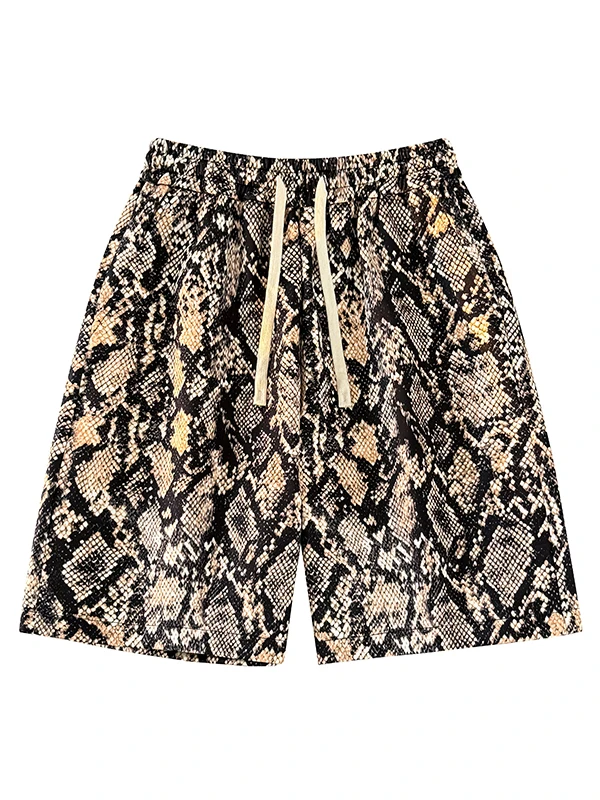 

Trendy American Leopard Print orts Men's Loose Casual Sports Qui Dry Breathable Baskeall Pants Thin Summer orts