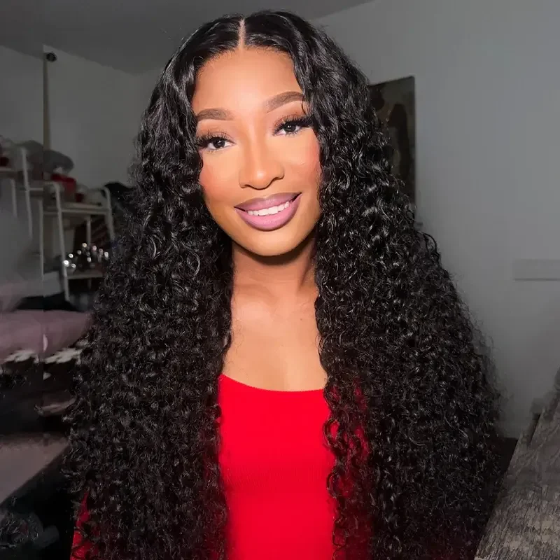 ISEE Hair 9X6 Water Wave Glueless Wigs Pre Plucked Tiny Knots Glueless Human Hair Wigs Beginners Friendly M-Cap Wear Go Wig