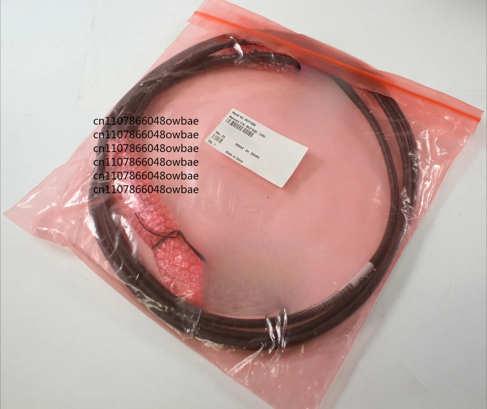 MCP1600-C003 For Mellanox Passive Copper Cable 100GBe 3m