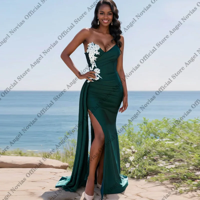 

Customized Long Mermaid Dark Green Bridesmaid Dresses 2026 Wedding Party Dresses vestido madrinhas casamento