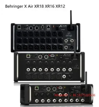 Behringer X Air XR18 XR16 XR12 Цифровой микшер для монтажа в стойку для iPad/планшетов Android с предусилителями Midas, Wi-Fi и аудиоинтерфейсом USB