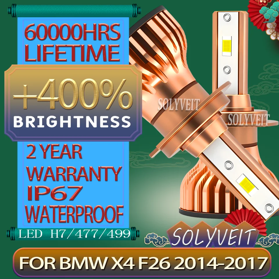 

Waterproof Shockproof Quick Installation Secure Night Travel High-Quality Headlight LED For BMW X4 F26 2014 2015 2016 2017 2017