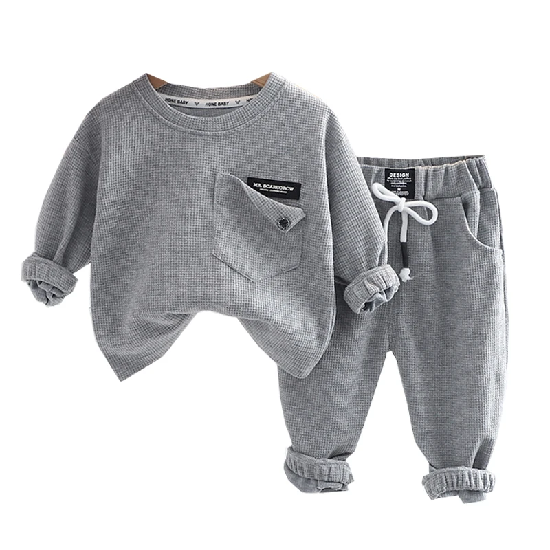 

Clothing Suit the four seasons 0-5 Age Boys Girl Casual Cotton Sportswear undershirt Pants Korean version Fashion Child garments