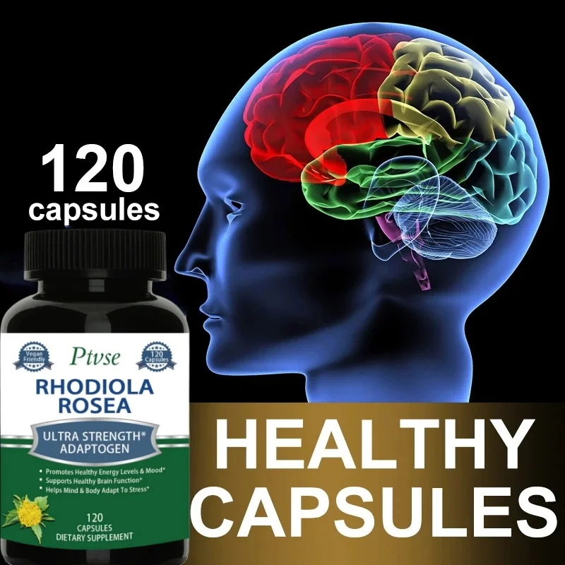 Rhodiola Rosea - Rhodiola Rosea for Energy, Stress Relief, Mood Support and Focus To Enhance Athletic Performance Brain Function