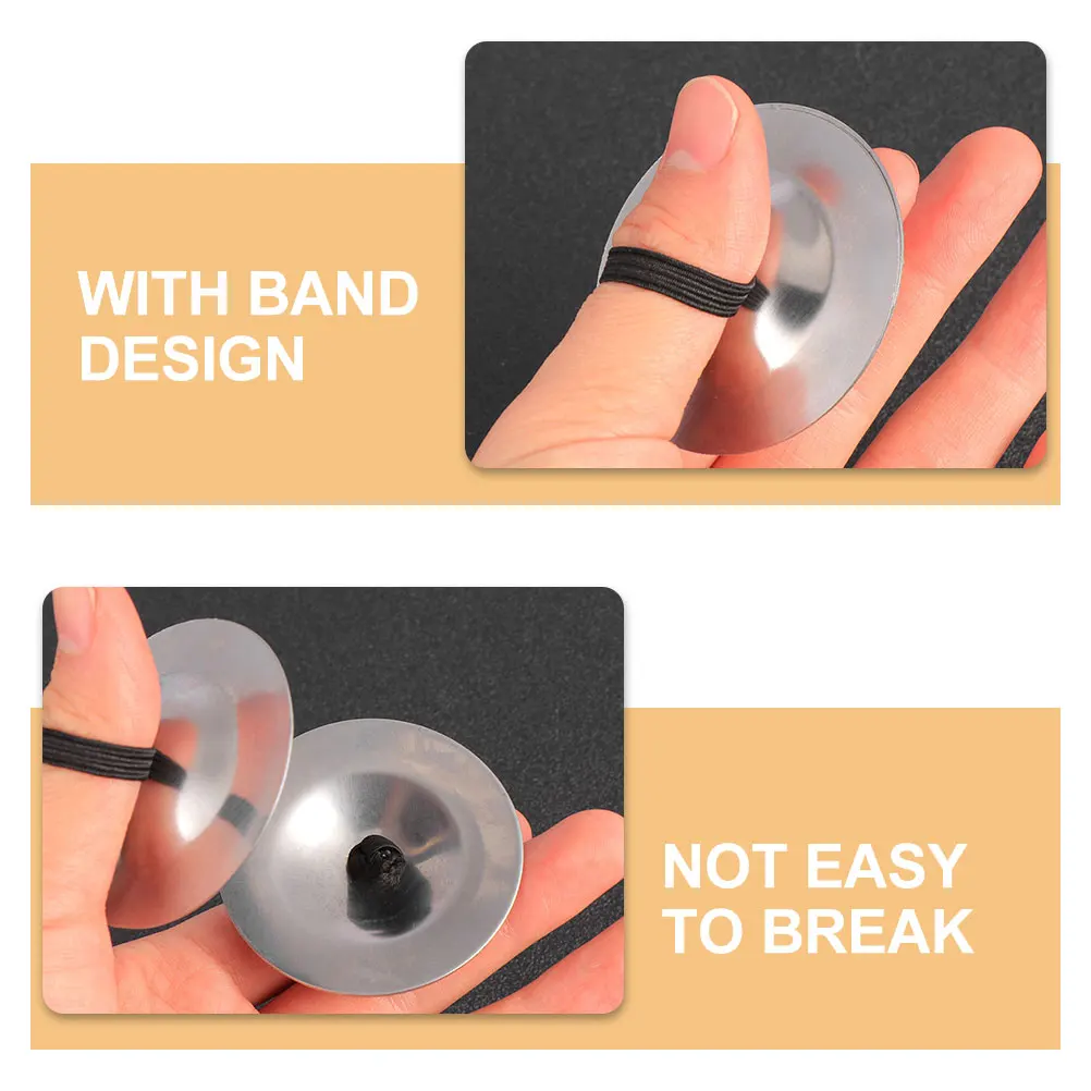

Finger Cymbal Handpiece Mini Cymbals Musical Instruments Portable Copper Small for Fingers Child