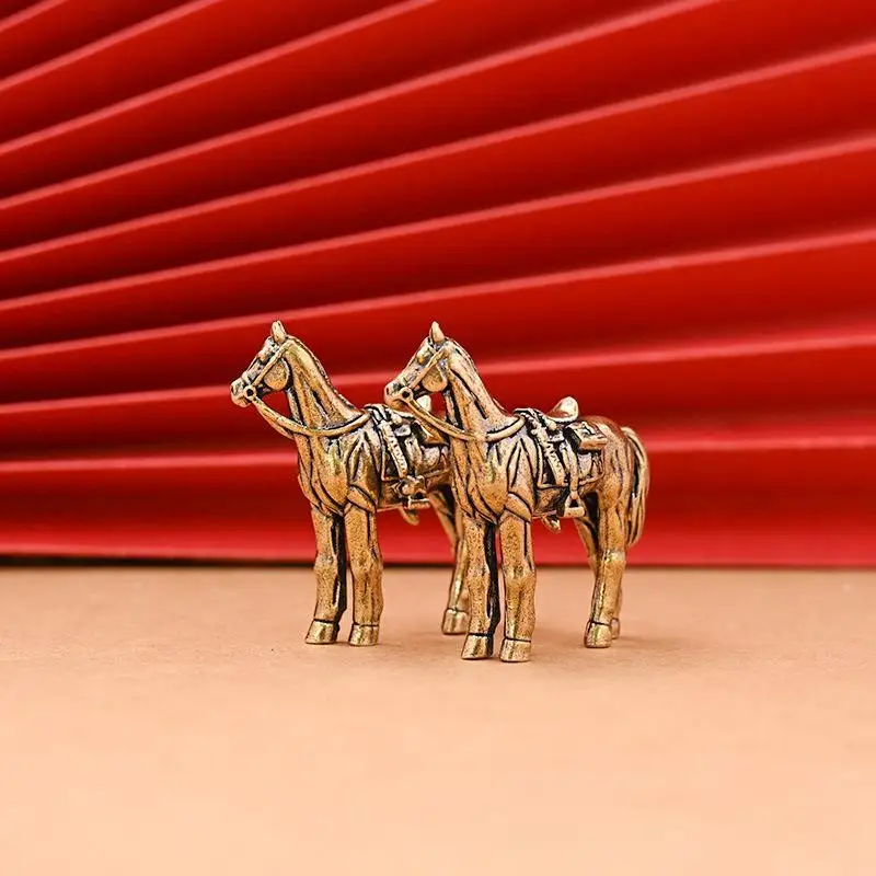 Horse Figure Home Decor Ornament Horse Brass Statue Ornament Get Rich Handicraft