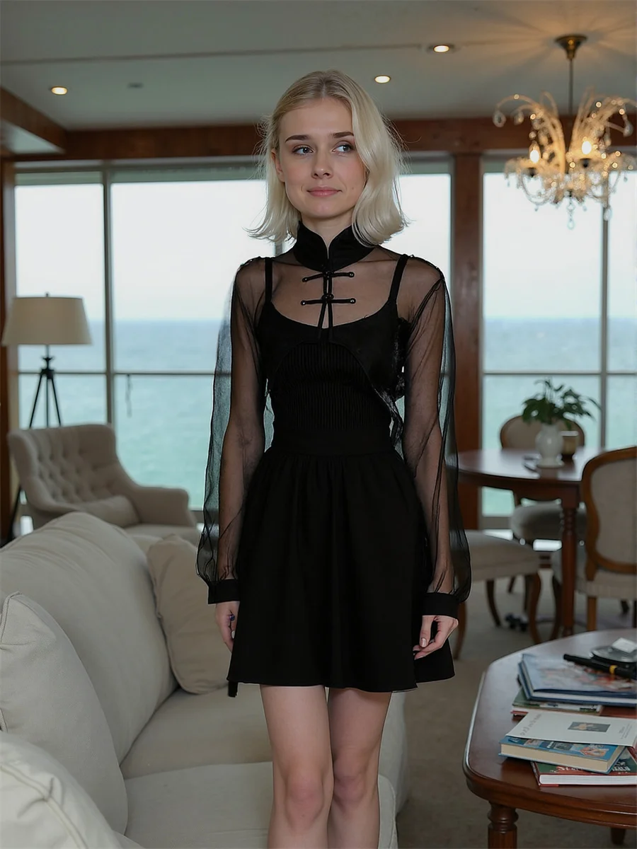 Long Sleeve Women Shirt Ladies Black Plaid Pattern Print Button Front Casual Preppy College Simple Basic Sweet Blouses Tops Plus