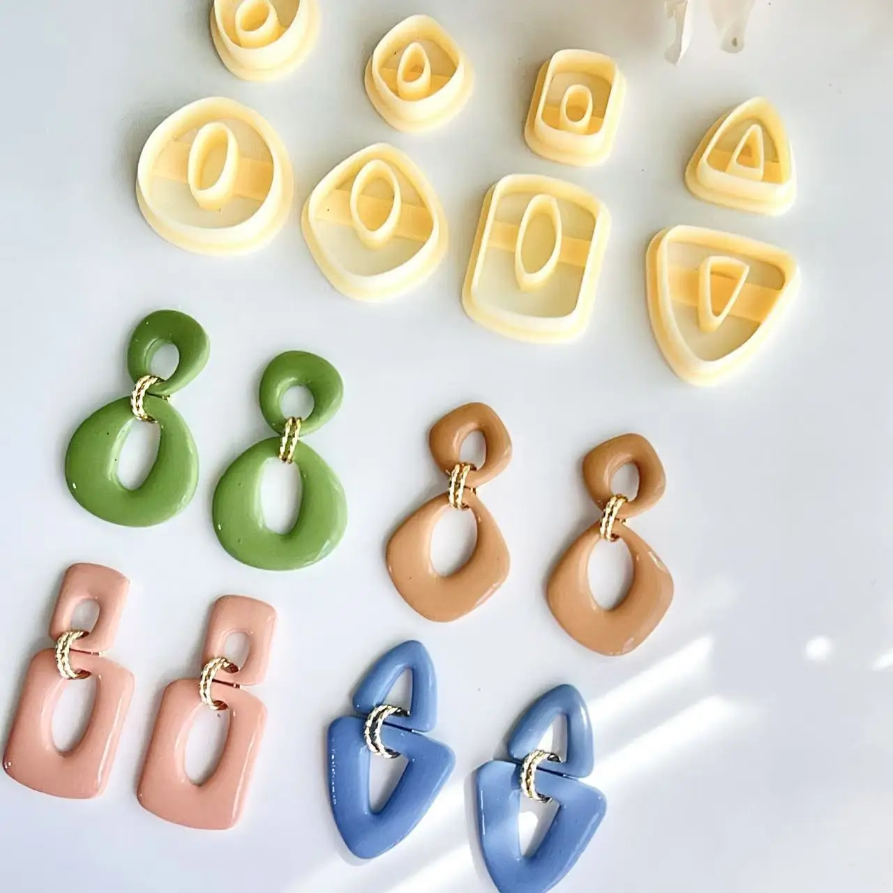 NO DRILL Organic Dangle Clay Cutter Set | Trending Cutters | Boho | Earring Cutters | Abstract Shape | Geometric | Fall | Autumn