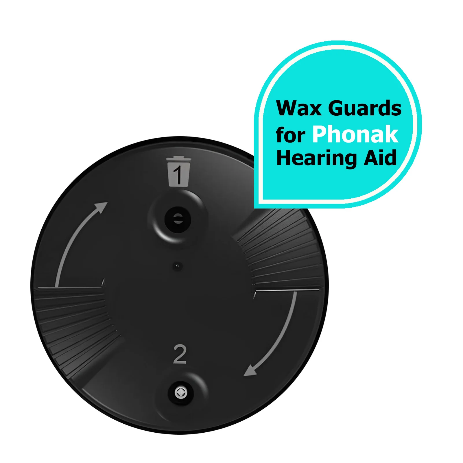 Wax Guard Wax Filters WaxTrap WaxStop Prevents Earwax Cerumen  Phonak CeruShield Disk  from Phonak Hearing Aids