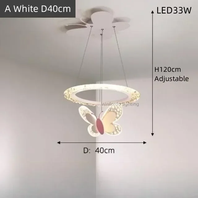 Nieuwe moderne LED-kroonluchter dimmen vlinderstijl verlichting woonkamer eetkamer babykamer hal bar hanglampen binnenverlichting