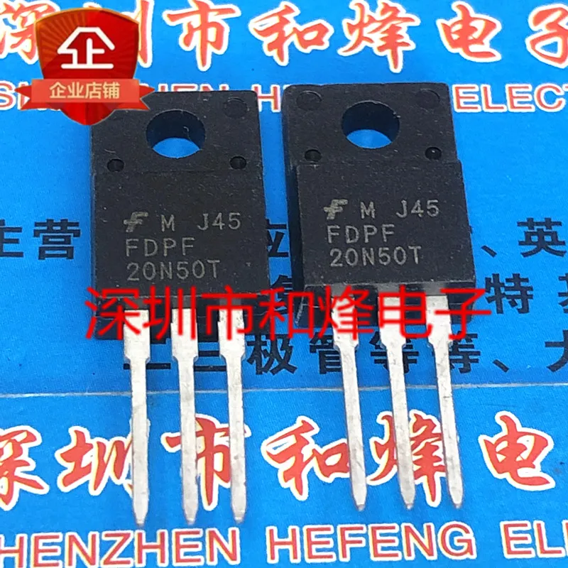 Free shipping   FDPF20N50T TO-220F 500V 20A       10PCS