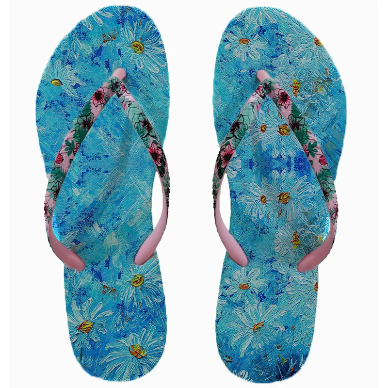 2023 Personalized Heima Hawaii Beach Women\'s Flip-Flops Non-slip Wear-Resistant Trendy Fashion Comfortable Outdoor Slippers