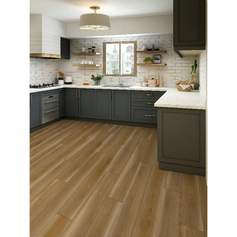 Customized size Engineered Wood SPC Flooring With AC3 Laminated Rating and Waterproof Feature for Modern Home Design