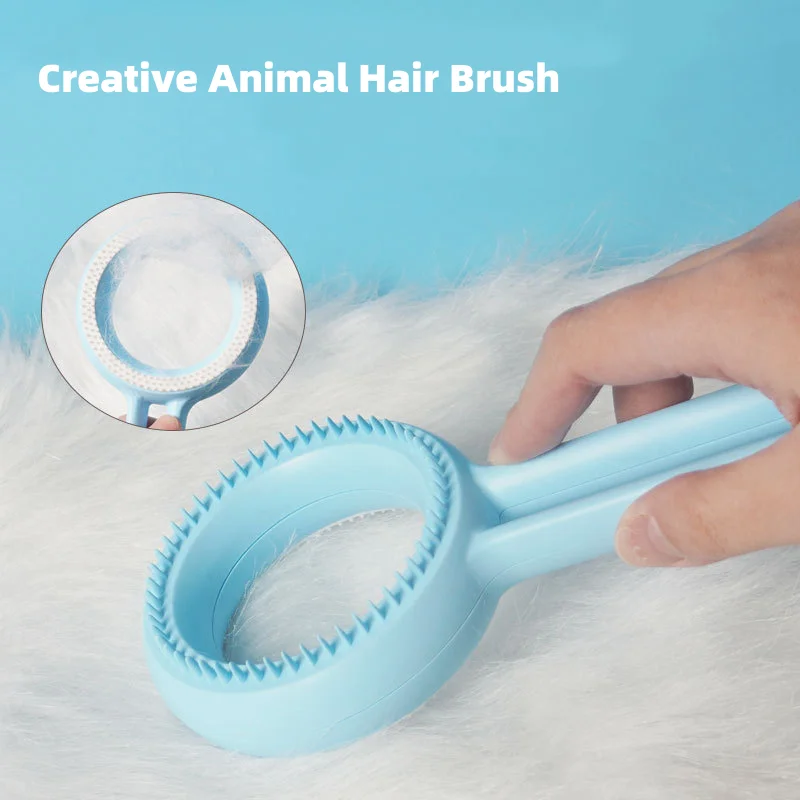 Pets Hair Removal Brush Double-sided Cats Shaver Dogs Comb Artifact Puppies Kittens Hair Cleaner Multipurpose Household Supplies