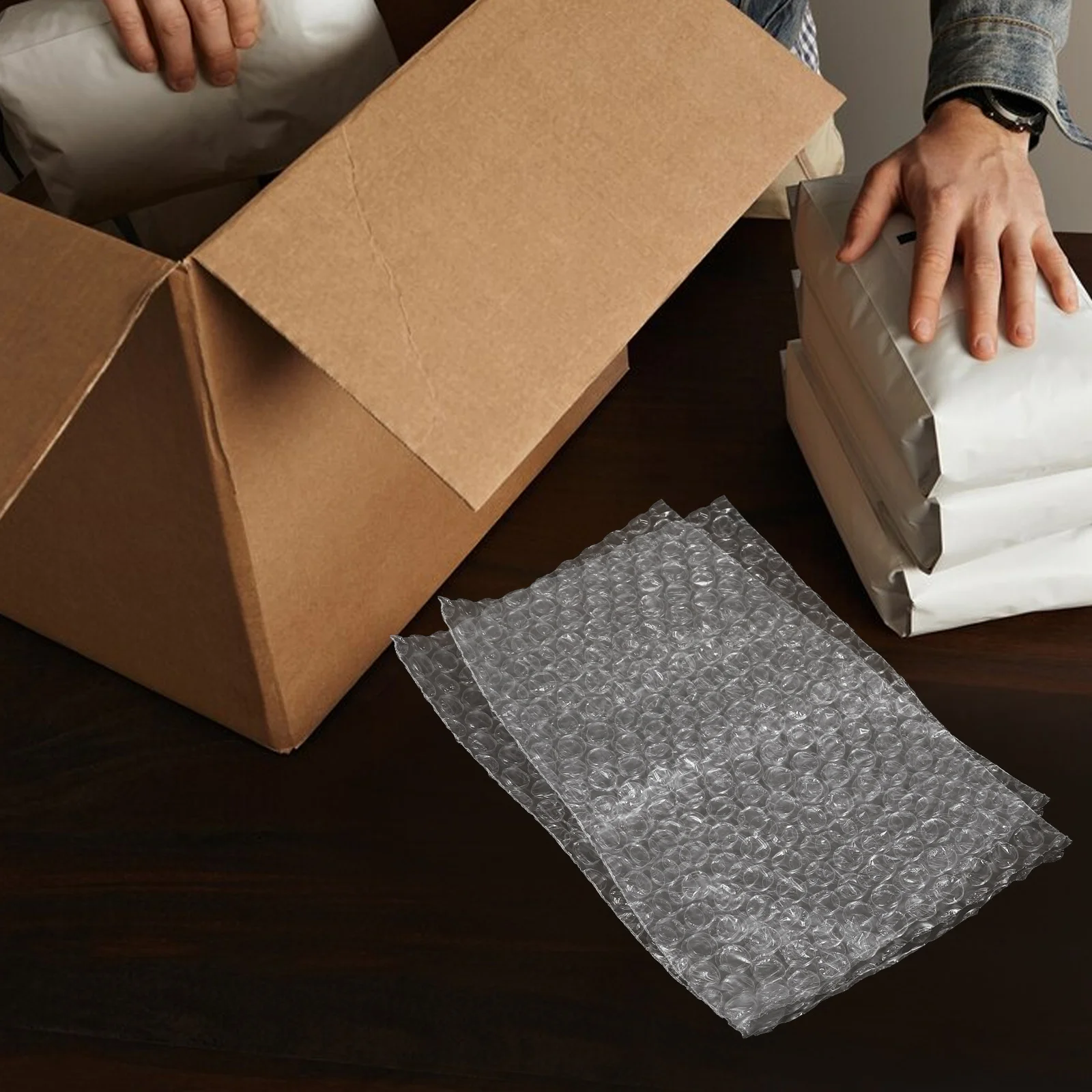 

100pcs Bags Self Seal Envelopes Packaging Mailers Protective Bubble Pouches Storage Pouches Cost Effective