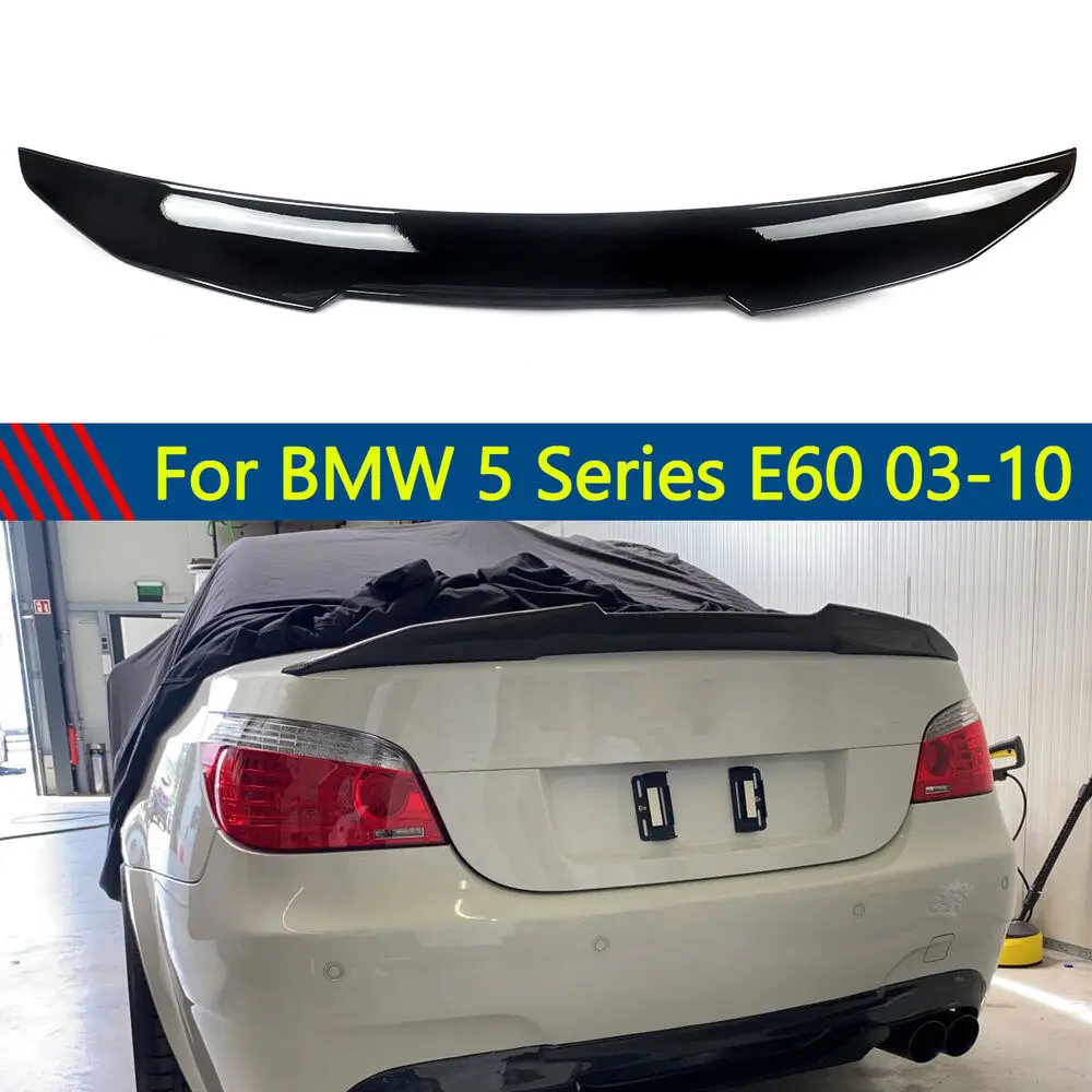 

PSM-Style Trunk Spoiler Wing For 2004-2010 BMW 5-Series E60 Sedan Gloss Black