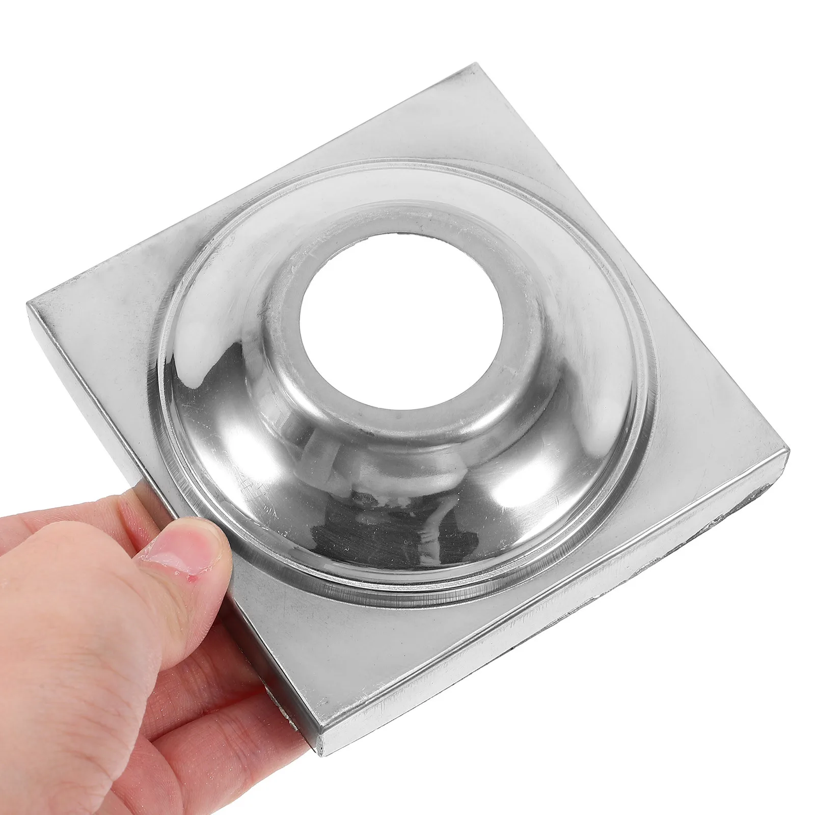 

Stainless Steel Flagpole Base Square Ball Holder Heavy Duty For Outdoor Garden Gazing Globes Birdbath Bowl Metal Garden