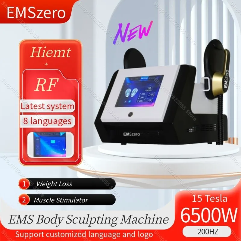 

Emszero Neo Nova HIEMT RF EMS Body Sculpting Slimming Machine Muscle Stimulator Weight Loss Electromagnetic 6500W 15 Tesla