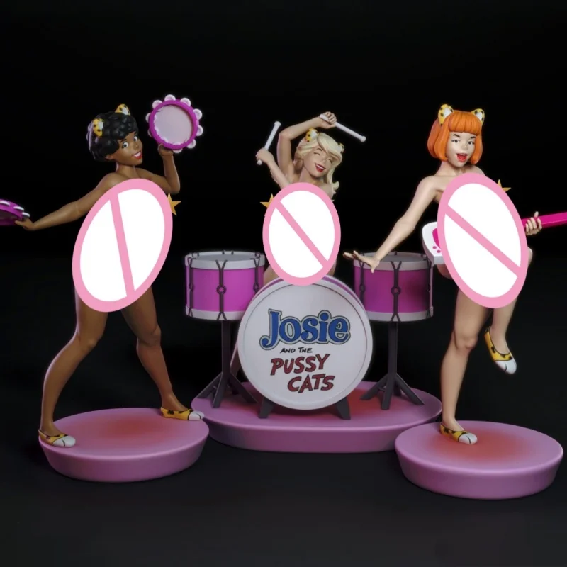 

Pussycats 1/24 Scale Full Resin Figure Model Kit Assemble Miniatures Unassembled Unpainted Collecting Hobby Toys Gifts