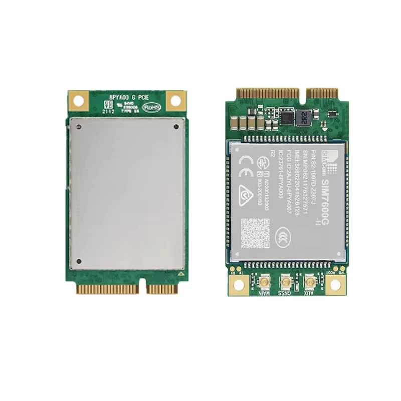 

SIM7600G SIM7600G-H Mini Pcie LTE Cat4 Module Without SIM Card Slot 850/900/1800/1900MHz B1/B2/B3/B4/B5/B7/B8/B12/B13/B18