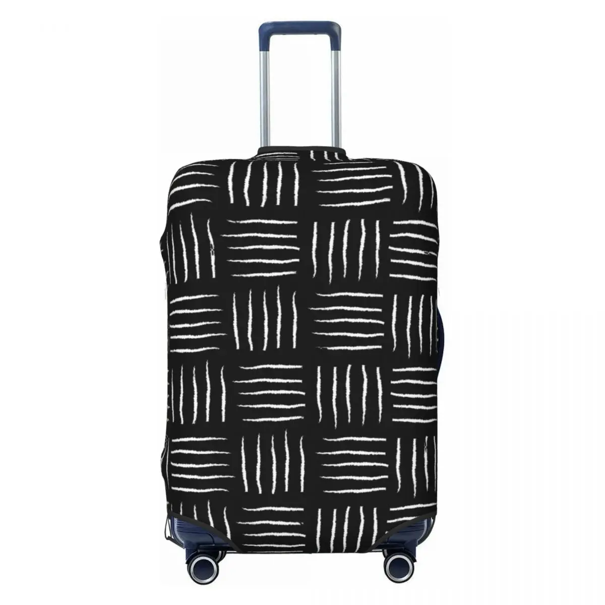 Check Print Suitcase Cover Modern Checkerboard Holiday Cruise Trip Practical Luggage Case Protection