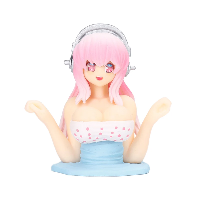 Shaking Chest Girls Car Dashboard Decorations Sexy Cute Dolls Plump Shape Car Interior Accessories Motorcycle Bike Decor view 6