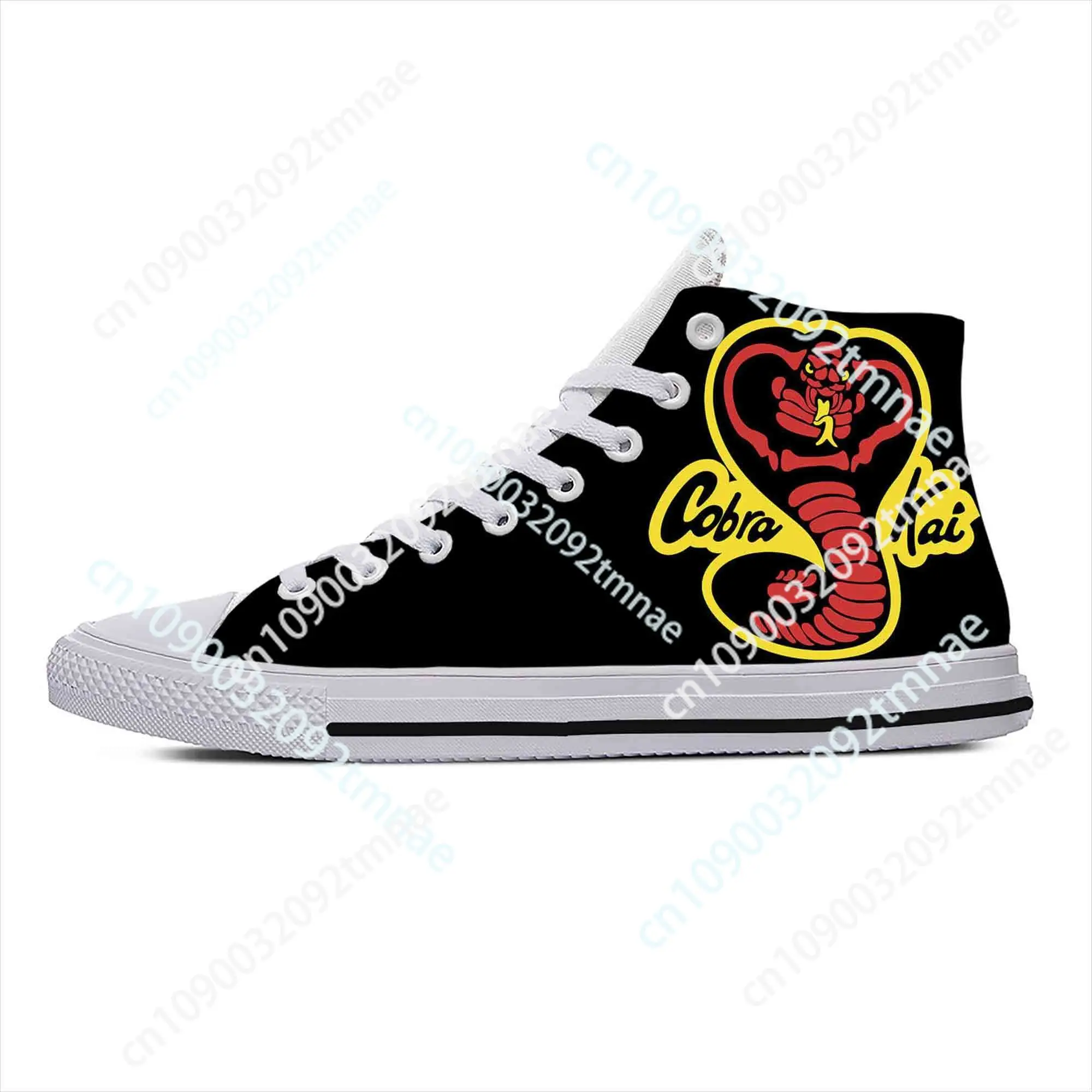 

Kai Karate Anime Cartoon Fang Fashion Cobra Eagle Casual Cloth Shoes High Top Comfortable Breathable Custom Men Women Sneakers