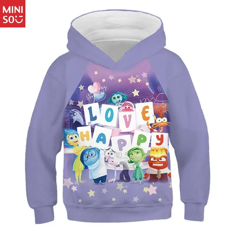 

Disney Cartoon Cute Mind Secret Service 3D Digital Printing Pullover Hooded Children's Sweater