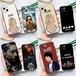 Alice in Borderland Case For iPhone 16 15 14 13 12 11 Pro Max X XS Max XR Plus Bumper Case Cover