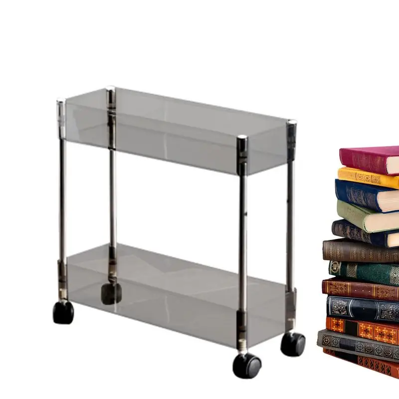 

Storage Cart On Wheels Organizer Rack Cart Multi-Tier Utility Rolling Storage Trolley Room Storage And Organization Supplies For